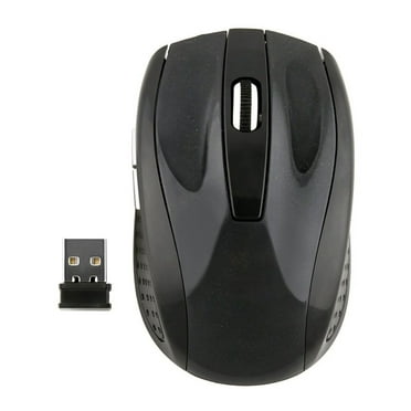 Alician Ergonomic Wireless Mouse 2.4G 2400DPI Optical Gaming Mouse for Laptop Computer Star Black 